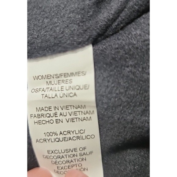 Under Armour GREY/white CHUNKY KNIT Women’s UA Around Town Fleece Beanie OSFM - Picture 7 of 7